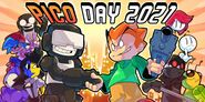 Ena as she appears on the Pico Day 2021 banner (to the left of Tankman).